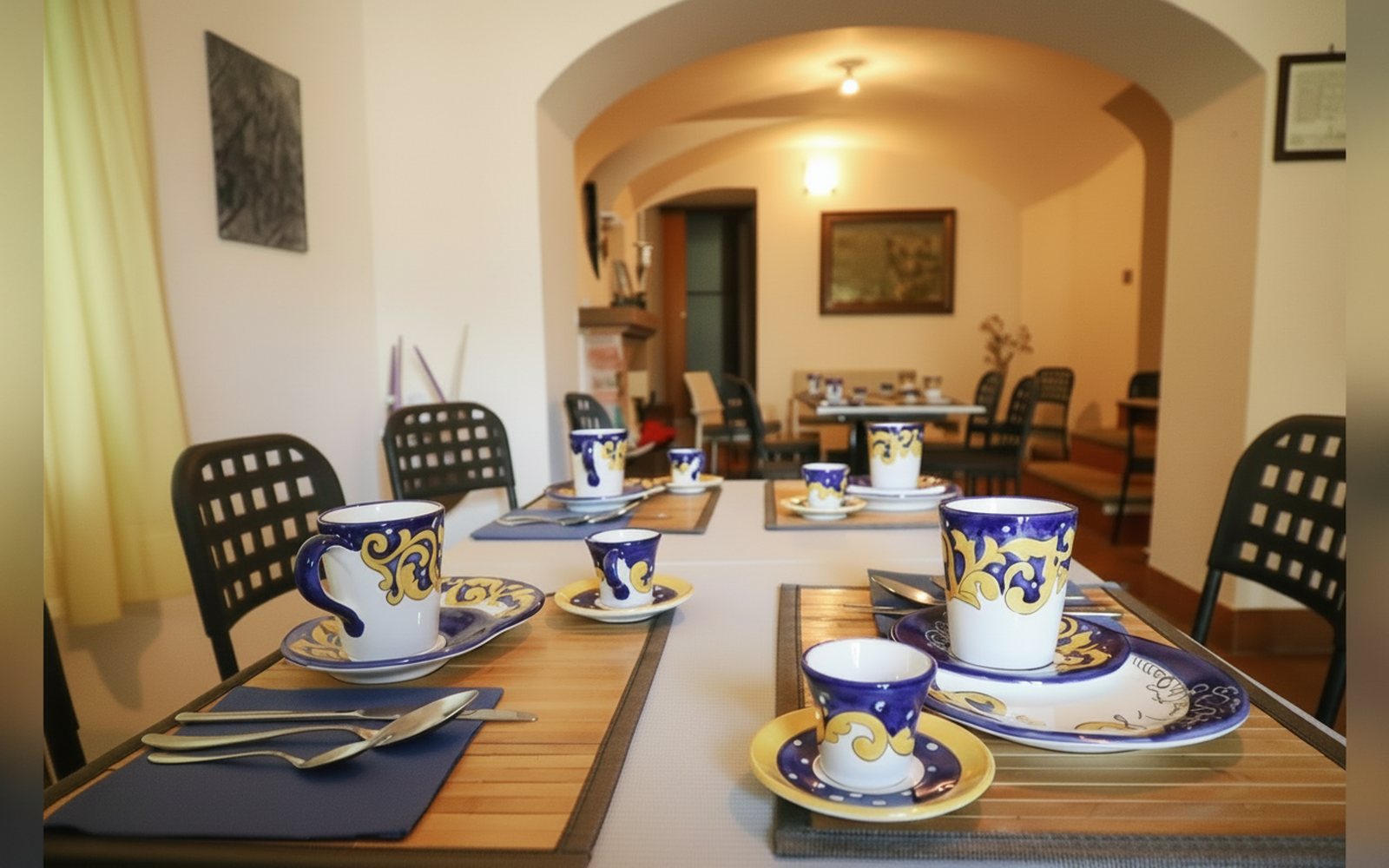La sala colazioni de La Torretta bianca